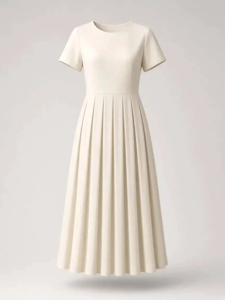 Fairview Pleated Dress product photography