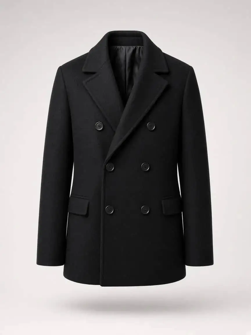 Mossbank Peacoat product photography