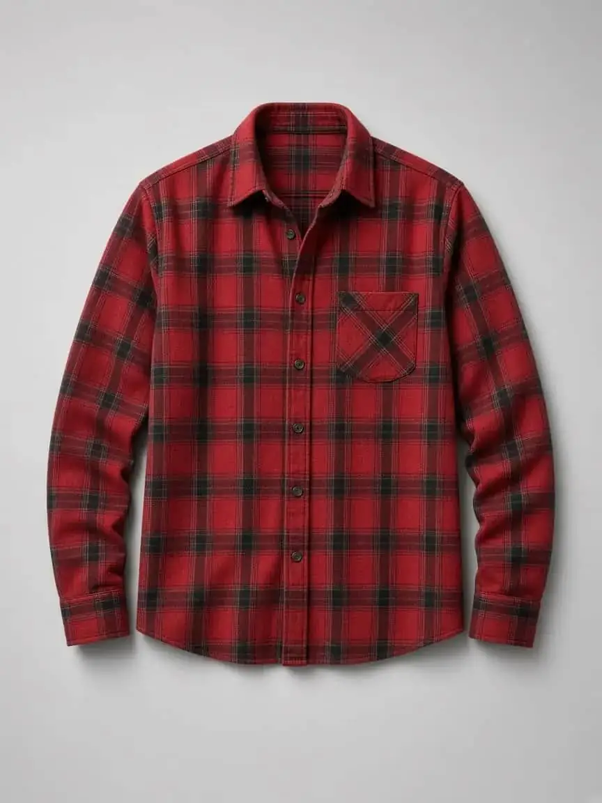 Ashgrove Flannel Shirt product photography