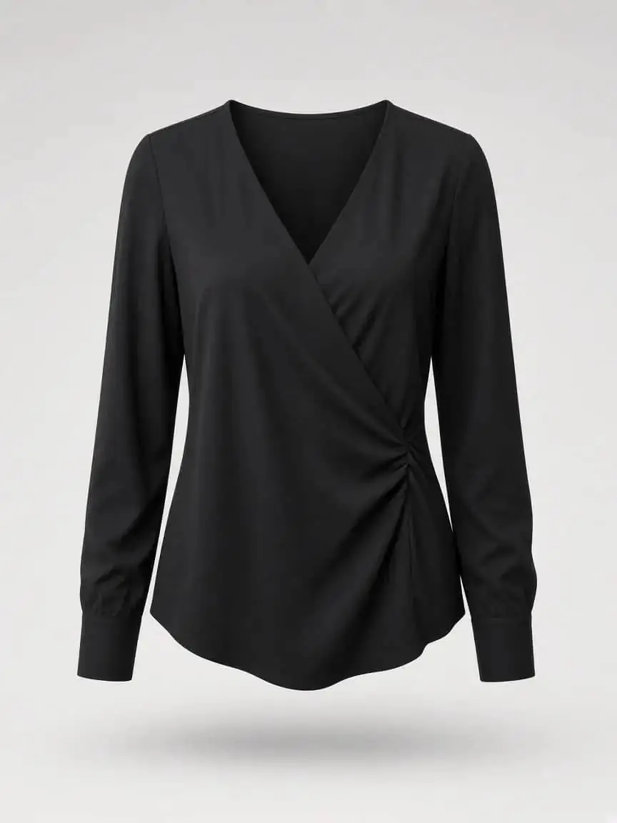 Coralines Wrap Blouse product photography