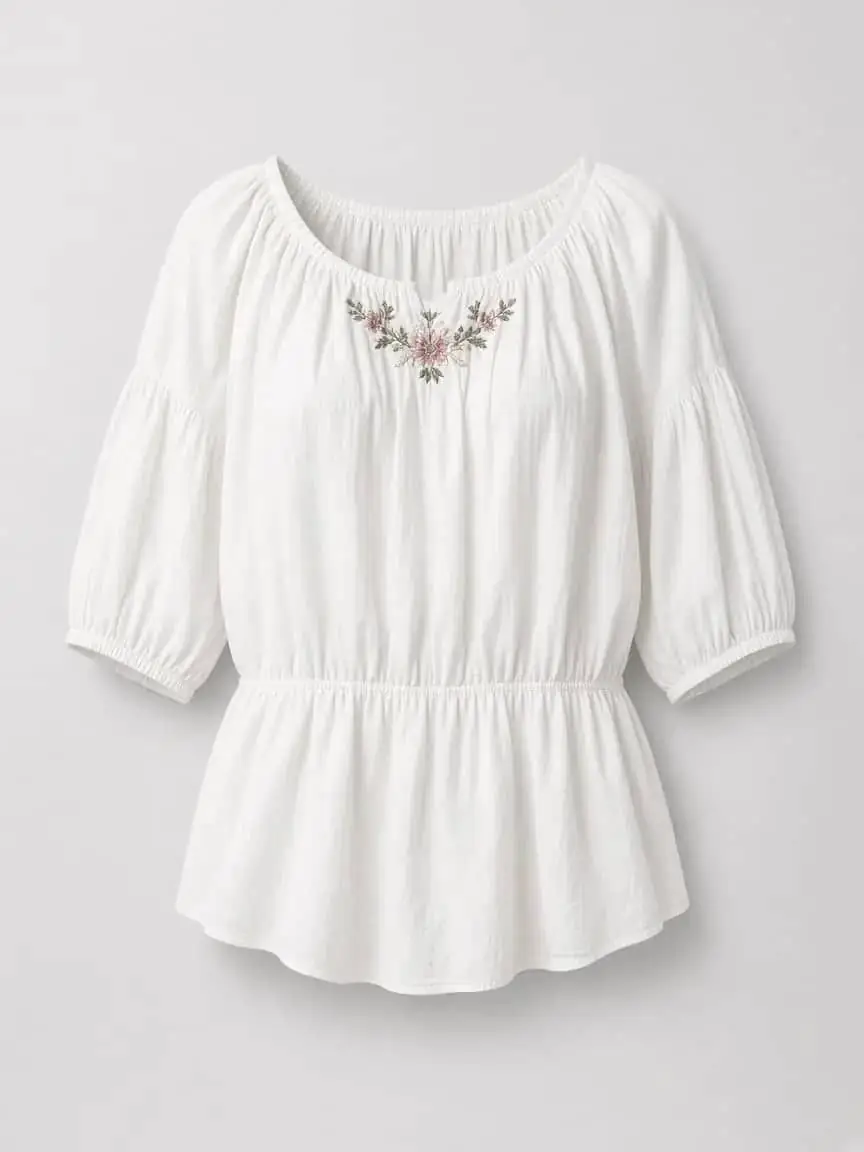 Daisy Lane Peasant Blouse product photography