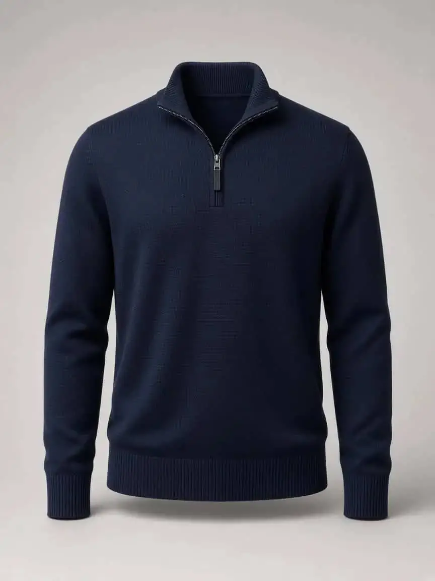 Elmwood Quarter-Zip product photography