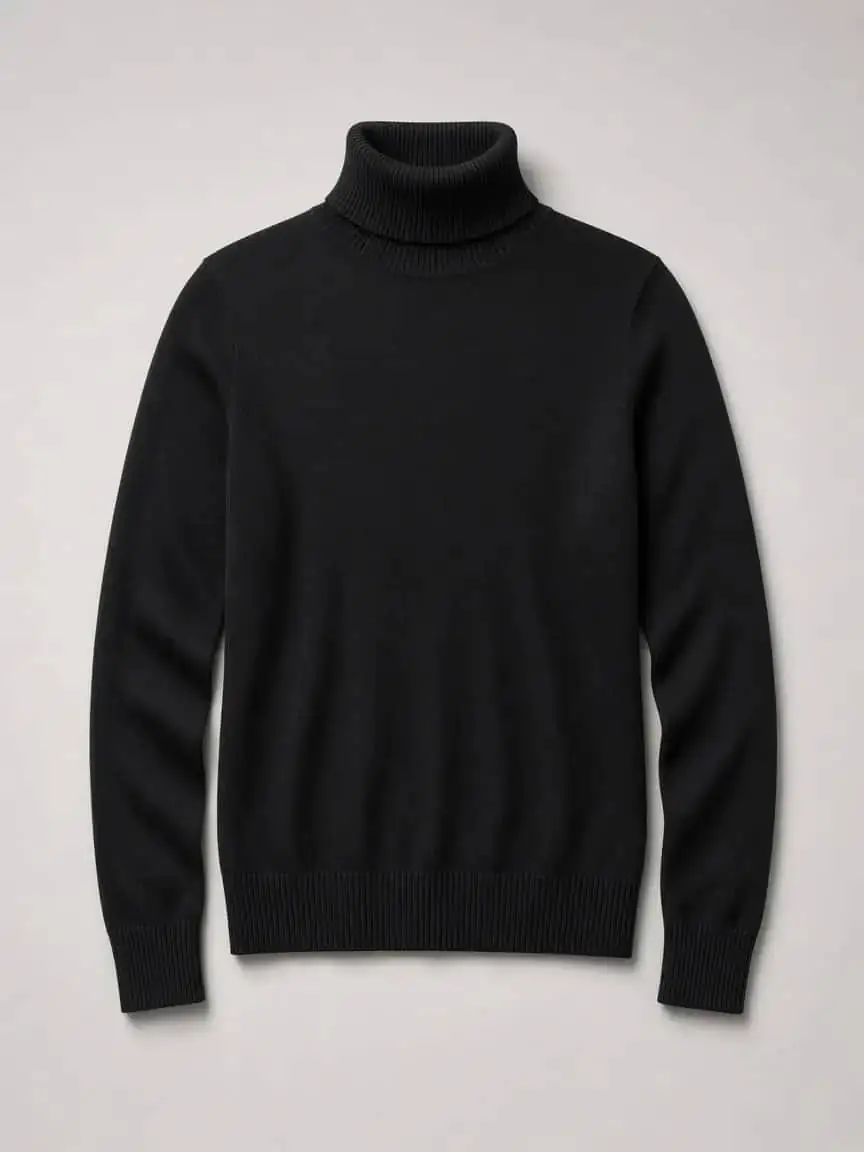 Glacier Turtleneck product photography