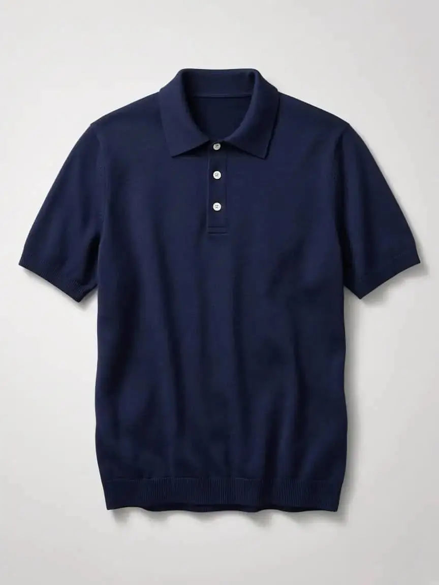 Highline Merino Polo product photography
