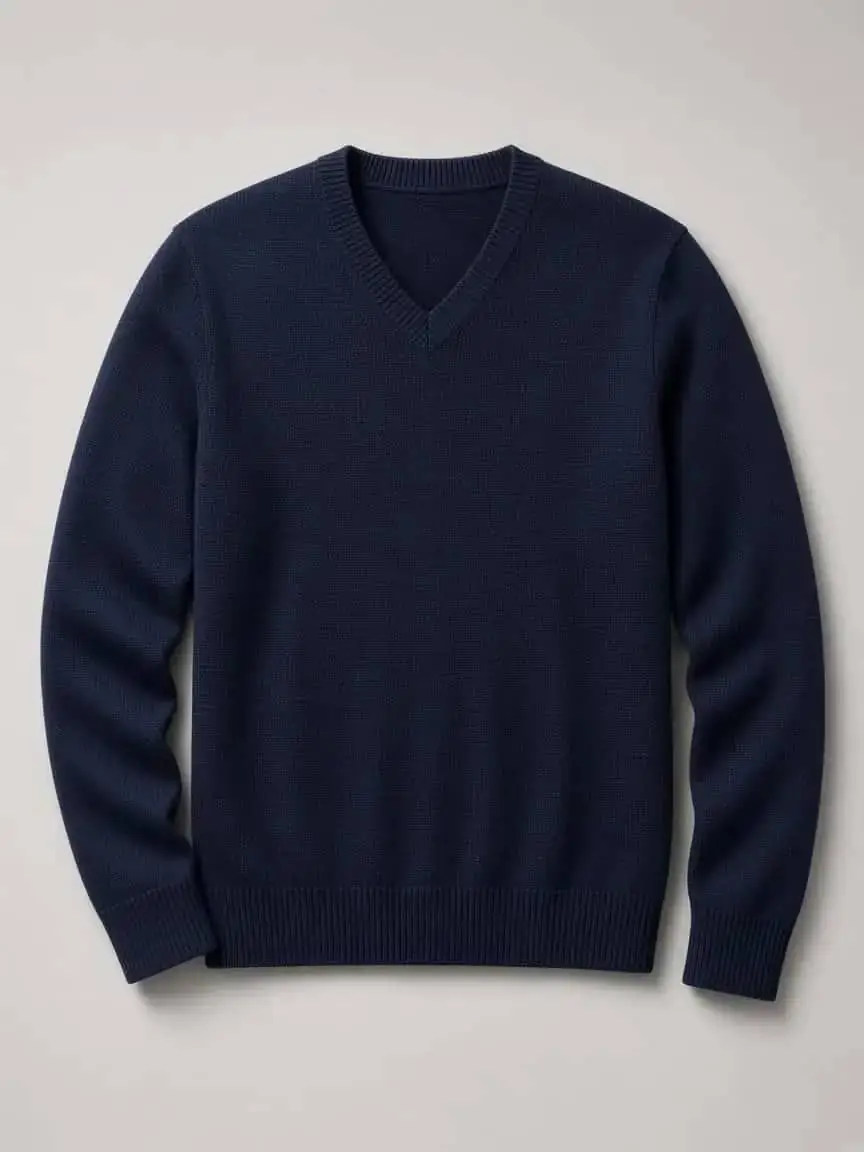 Oakridge V-Neck Sweater product photography