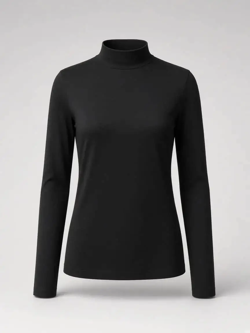 Sable Mock Neck Top product photography